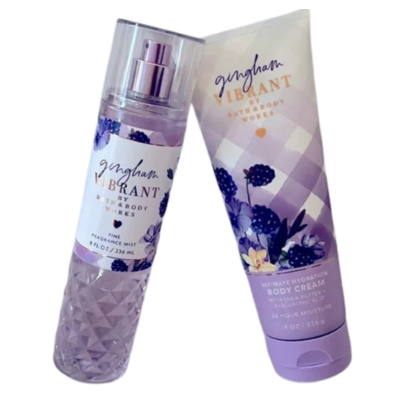 Gingham Vibrant Fine Fragrance Mist and Ultimate Hydration Body Cream Set. Main Image