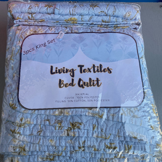 Living Textiles 3pcs King Bed Quilt - Thumbnail 2