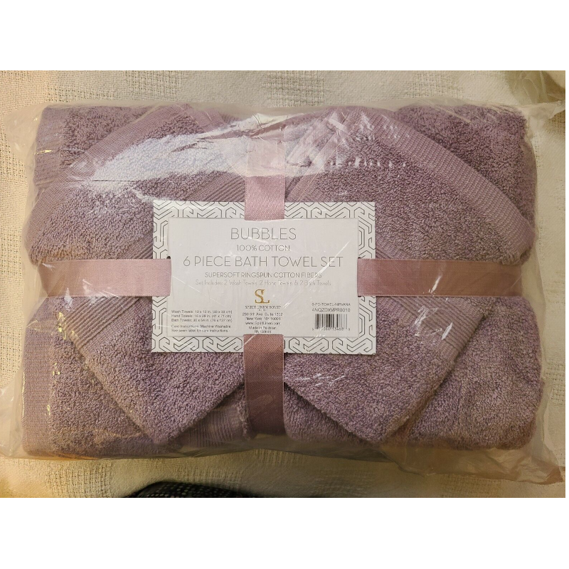 Bubbles 6Pc Bath Towel Set