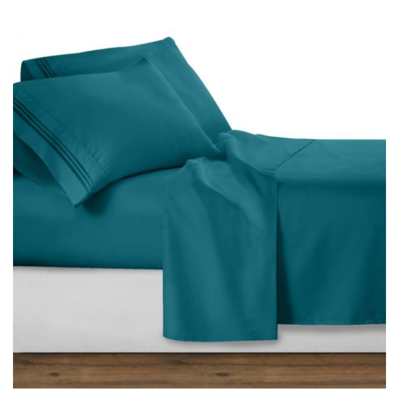 Intelligent Design Queen All Season Wrinkle Free Sheet Set Teal Main Image