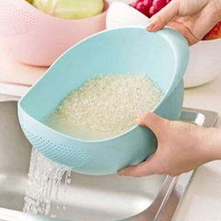 Multifunctional Rice Washing Strainer And Drainer For Kitchen