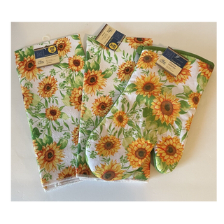 5 Piece Sun Flowers Pot Holders Set