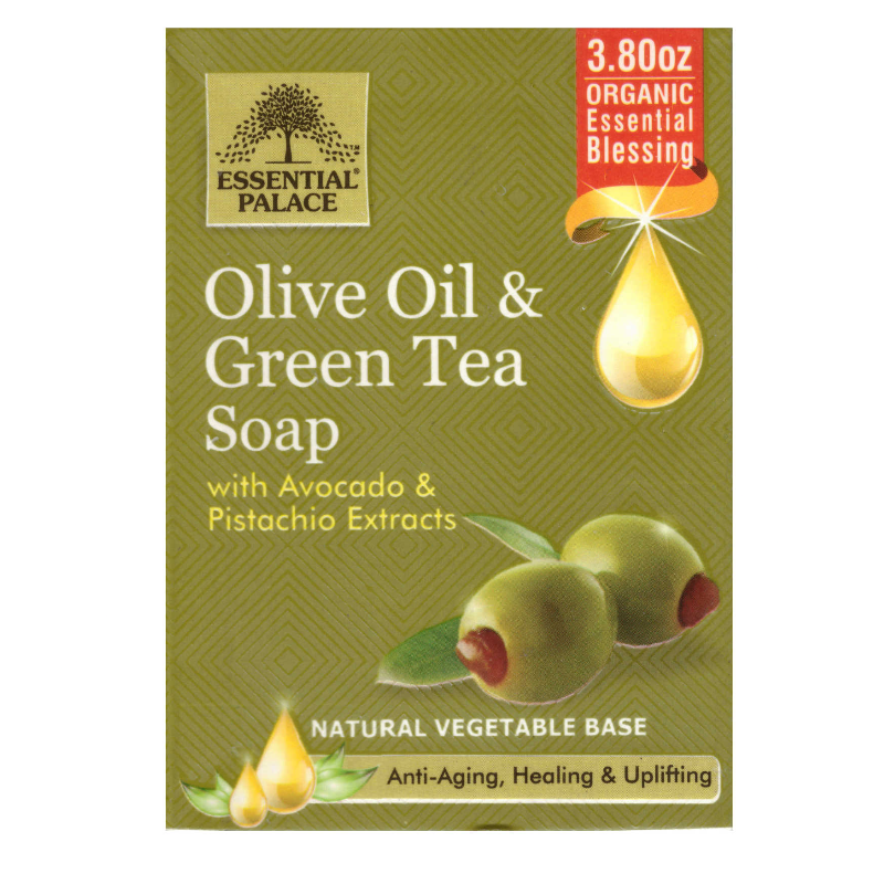 Organic Olive Oil and Green Tea with Avocado and Pistachio Extracts Soap Main Image