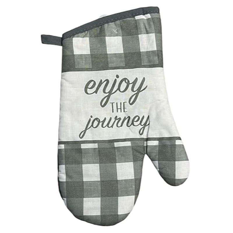 Home Collection Enjoy The Journey 4 Piece Pot Holders Set - 2 Pot Holders & 2 Oven Mitt. Main Image