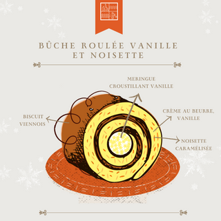 Bûche roulée vanille & noisette - Thumbnail 2