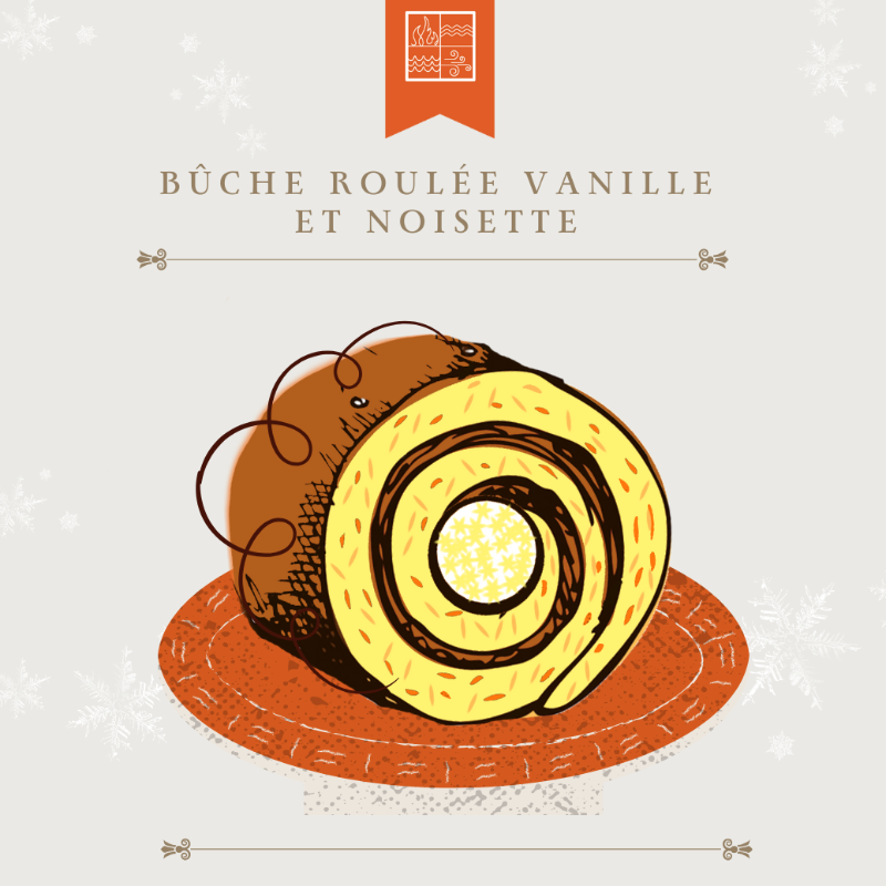 Bûche roulée vanille & noisette Main Image