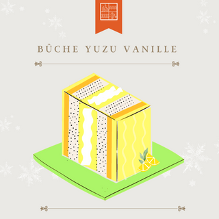 Bûche Yuzu praliné