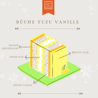 Bûche Yuzu praliné - Thumbnail 2