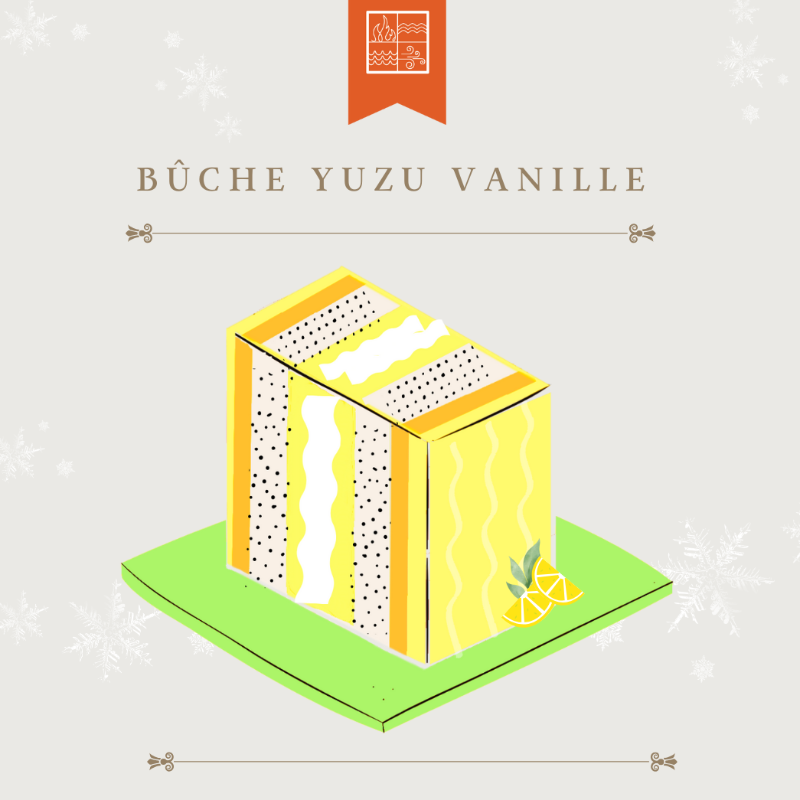 Bûche Yuzu praliné Main Image