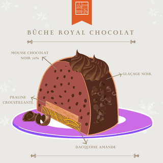 Bûche Royal Chocolat - Thumbnail 2