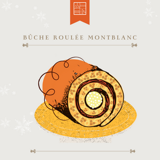 Bûche roulée Montblanc