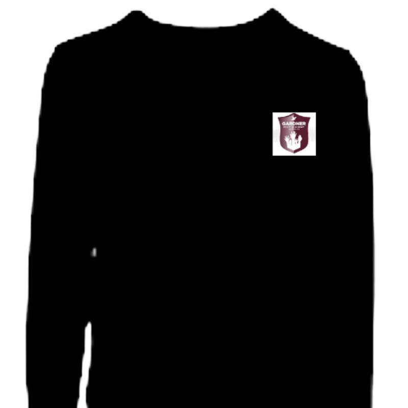 Black long Sleeve T-Shirt - Only for middle school students - 7th -8th grade/ Solo para estudiantes de la escuela intermedia del 7mo al 8vo grado. Main Image