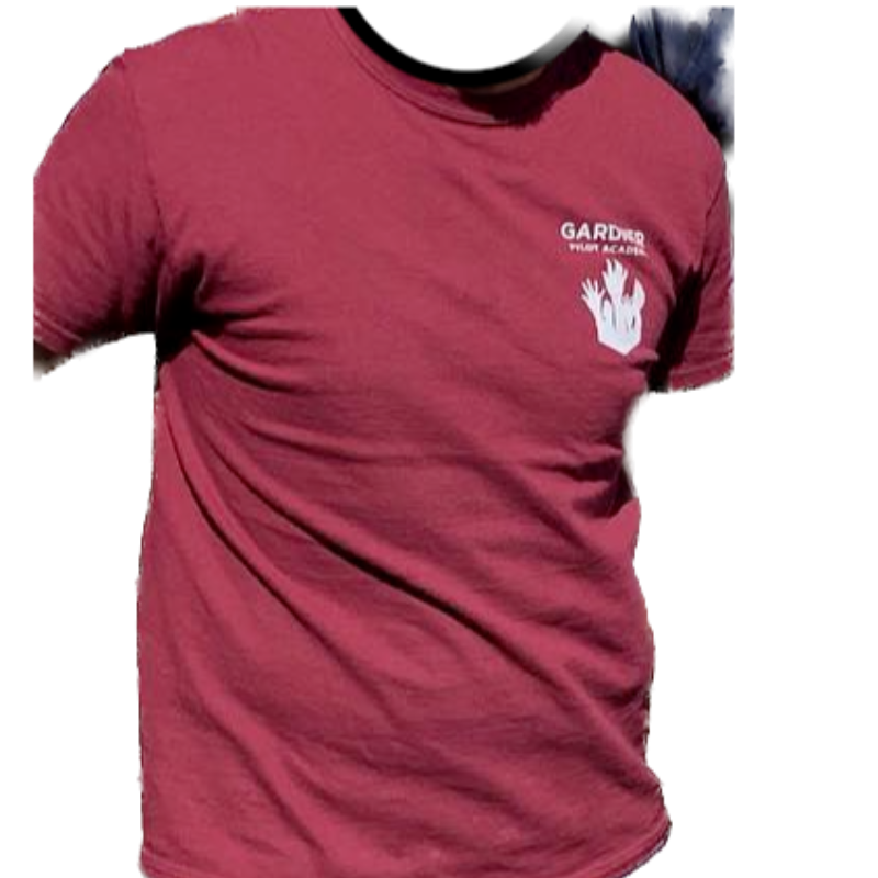 Burgundy Short Sleeve T-Shirt Prices varies depending on size. Los precios varían dependiendo del tamaño Main Image