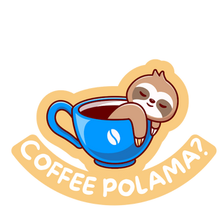 Coffee Polama? - Sticker