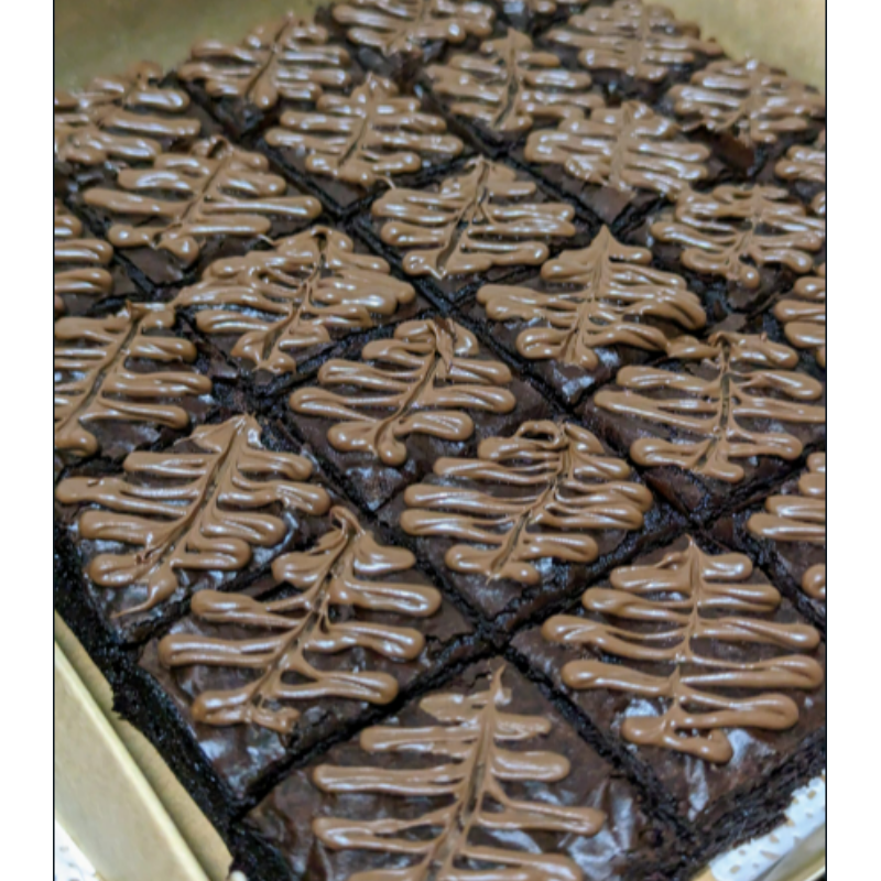 Brownies With Nutella Sauce Main Image