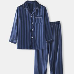 Striped Satin Pyjamas Main Image