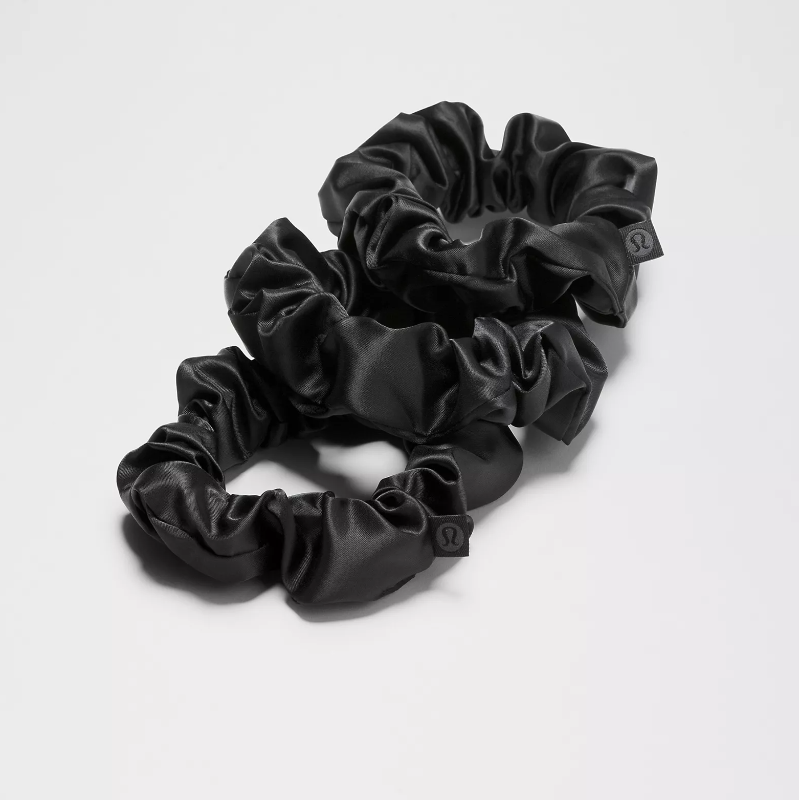 Uplifting Scrunchies Satin *3 Pack - Black
