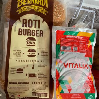 Paket Burger (Roti + Beef Burger)