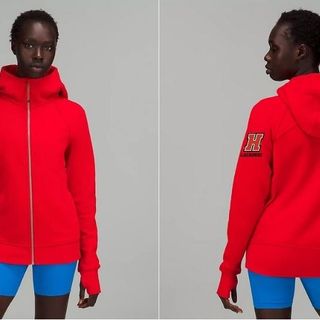 Women's Lululemon Scuba Full Zip Hoodie - Red