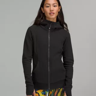 Women's Lululemon Scuba Full Zip Hoodie-Black