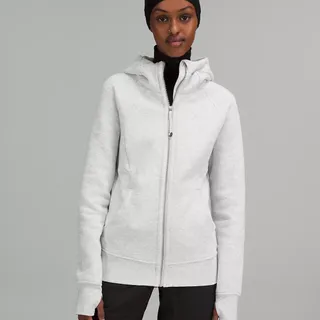 Women's Lululemon Scuba Full Zip Hoodie-Heathered Grey 