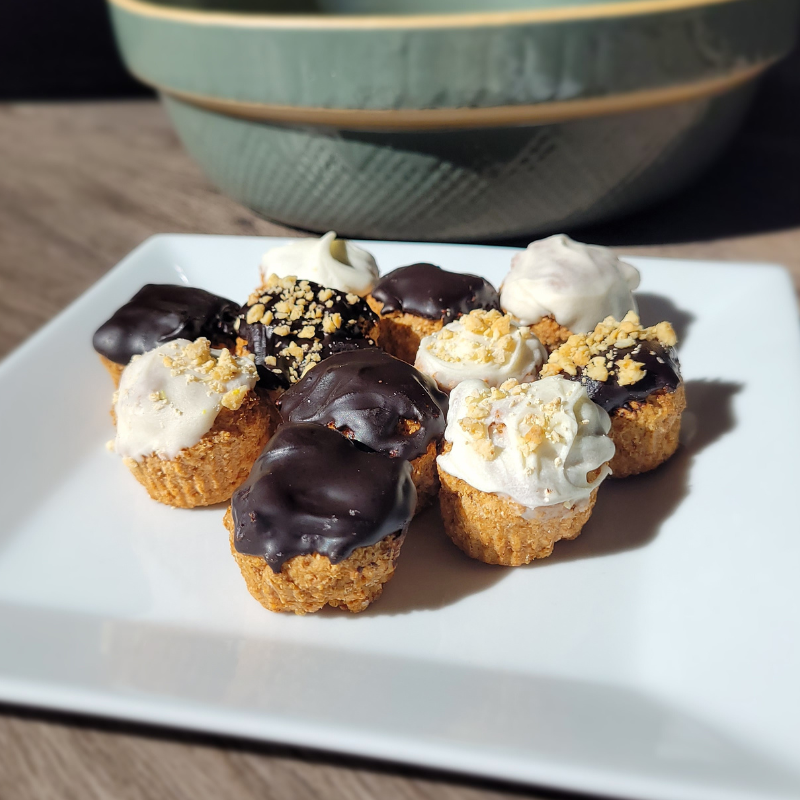 Yogurt and Carob Iced Pupcakes Main Image