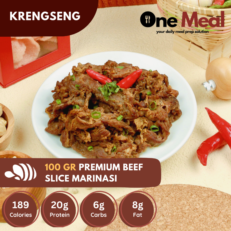 Frozen Meal Pack | Premium Beef Slice Marinasi Kresengan - 100gr Main Image