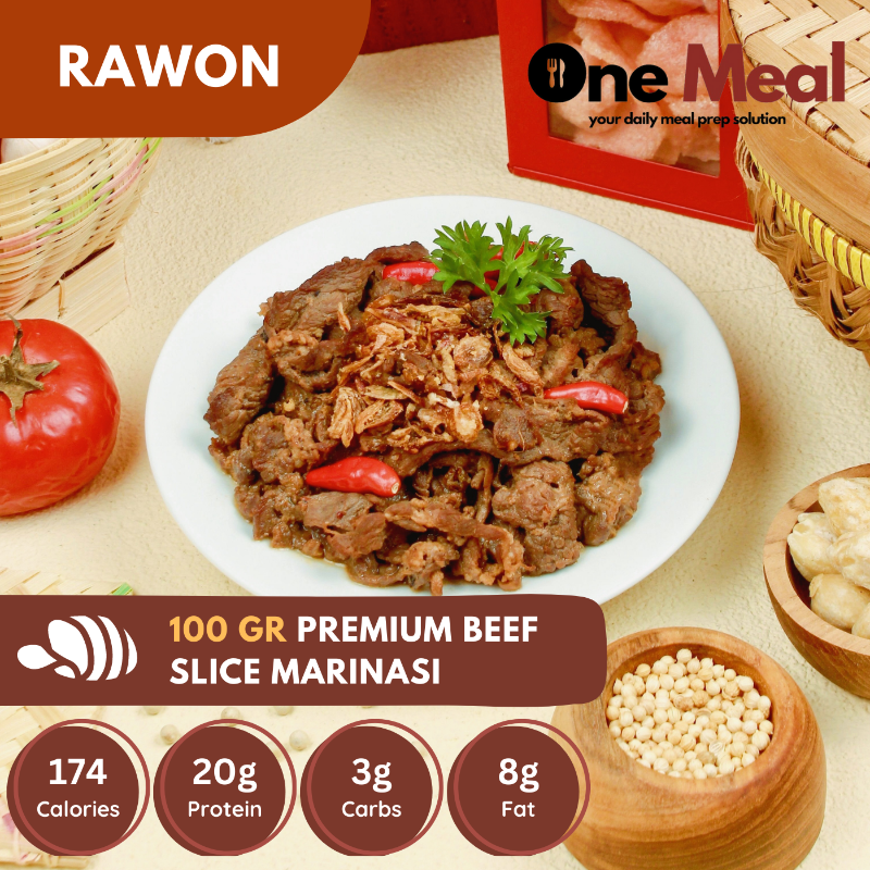 Frozen Meal Pack | Premium Beef Slice Marinasi Rawon - 100gr Main Image