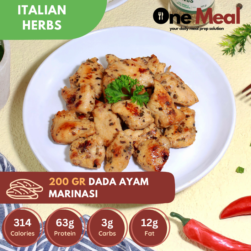 Frozen Meal Pack | Dada Ayam Fillet Italian Herbs - 200gr Main Image