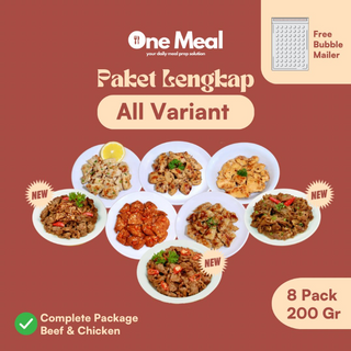 Paket Meal-Prep Lauk Marinasi Frozen All Variant 200 Gr Chicken & Beef