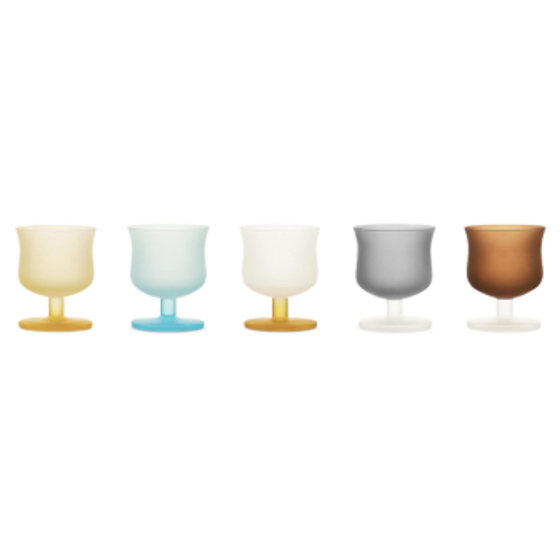 "Rose" Colored Glasses - Set of 5