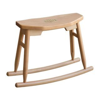 Jia Ju Rocking Stool - Natural Beech