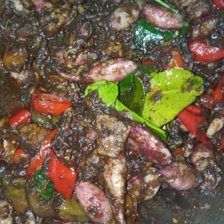 Sambel Cumi Asin + Kentang