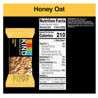 (GF) Breakfast Bar - Honey Oat - Thumbnail 2