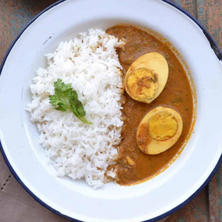 Egg Curry with Rice