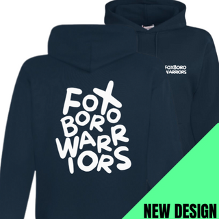 Navy YOUTH Hooded WF PUFF Warriors Sweatshirt 
