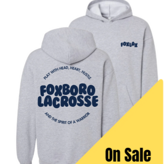 WF YOUTH Gray Puff Lax Hoodie