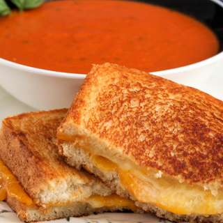 Soup with Grilled Cheese Image