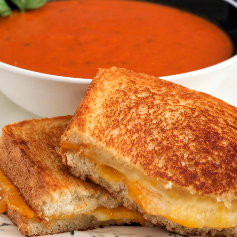 Soup with Grilled Cheese Large Image