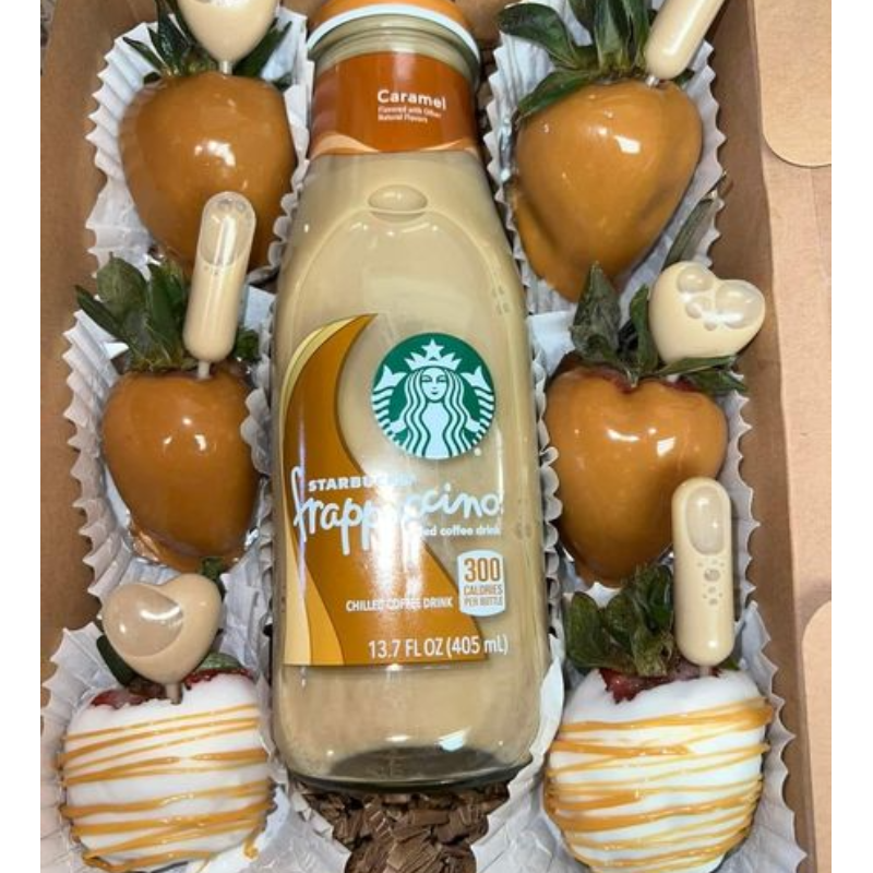 Caramel Deluxe Box with starbucks Caramel Frapp Main Image