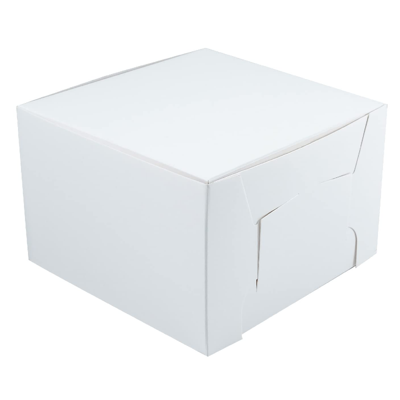 CAKE BOX WHITE 10" X 10" X 5"H (WHOLE 10'' CAKE)