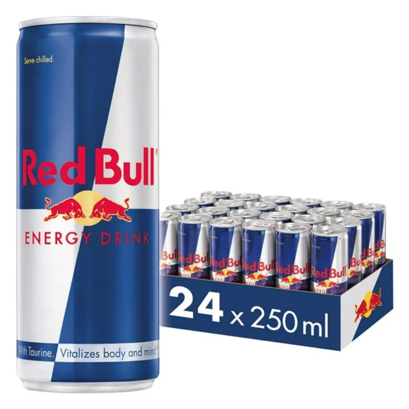 RED BULL BLUE & SILVER CAN 250ML