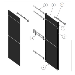 2-Panel - Wall-mounted Extension package 