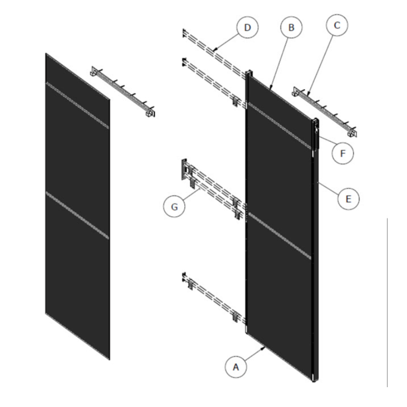 2-Panel - Wall-mounted Extension package  Main Image