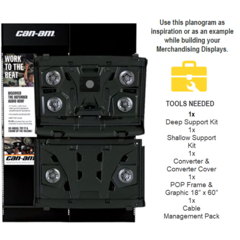 BRP-80 DEFENDER & DEFENDER MAX AUDIO ROOF TOOLING Main Image