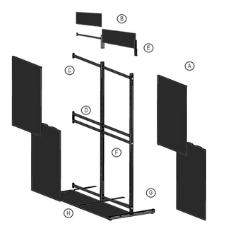 2-Panel - Single Sided - Freestanding Extension package