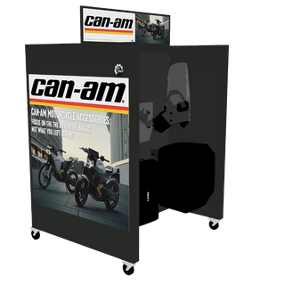 Small accessories rack + specific Can-Am Motorcycles visuals 