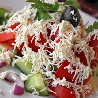 Serbian Šopska Salad