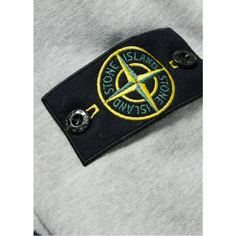 Gilet Stone Island Brushed Cotton Fleece 64220 - Gris - Thumbnail (Preview) 3