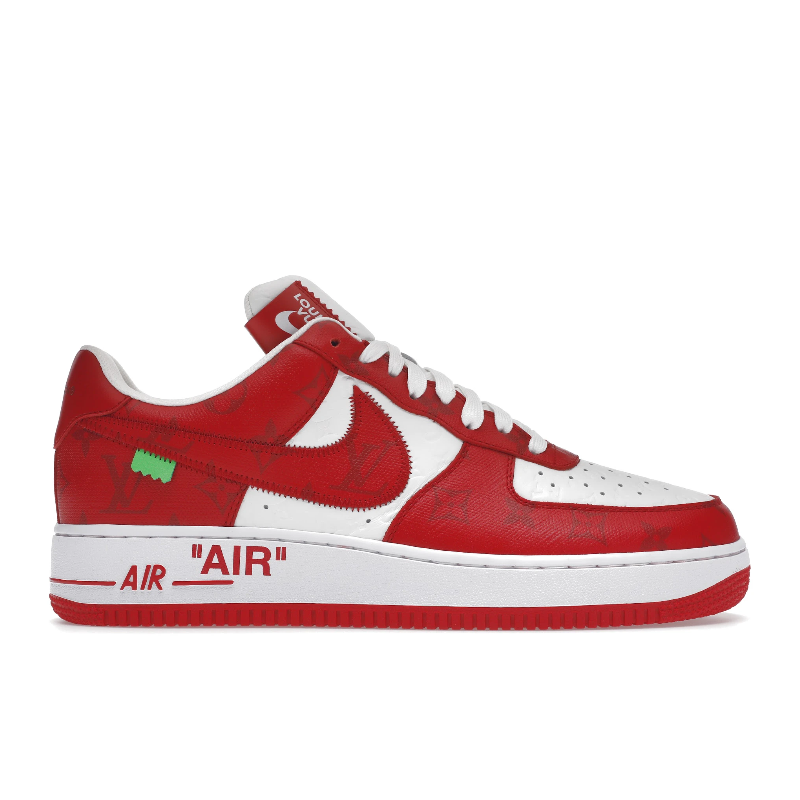 Louis Vuitton Nike Air Force 1 Low By Virgil Abloh - Blanc/Rouge Main Image